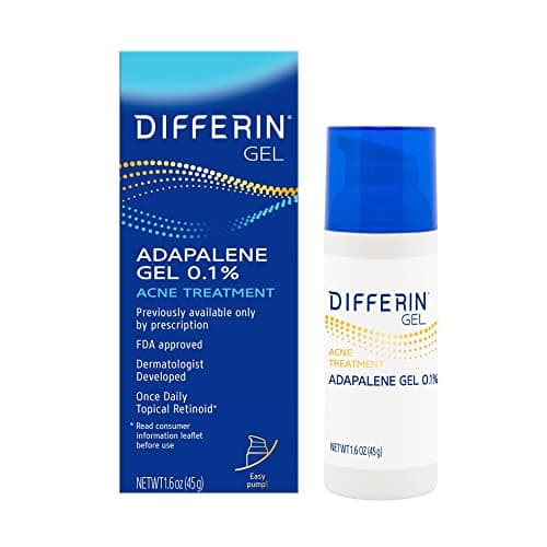 Differin Adapalene Gel 0.1% Acne Treatment (45 g pump)