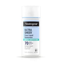 Neutrogena Ultra Sheer Liquid Mineral Face Sunscreen SPF 70, 1.4 fl oz